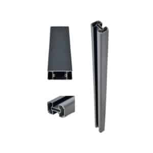 Poteaux clôture aluminum